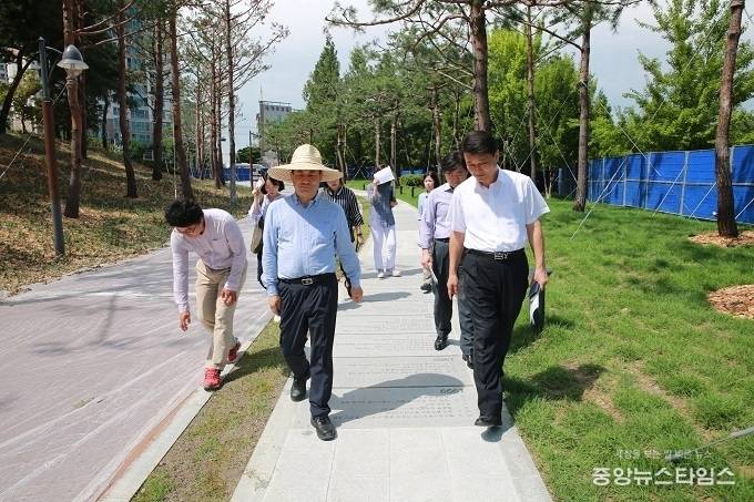 만석공원 '역사의 길' 개장에 따른 사전점검