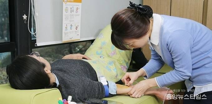 의왕시 공직자 헌혈 모습. (사진=의왕시)