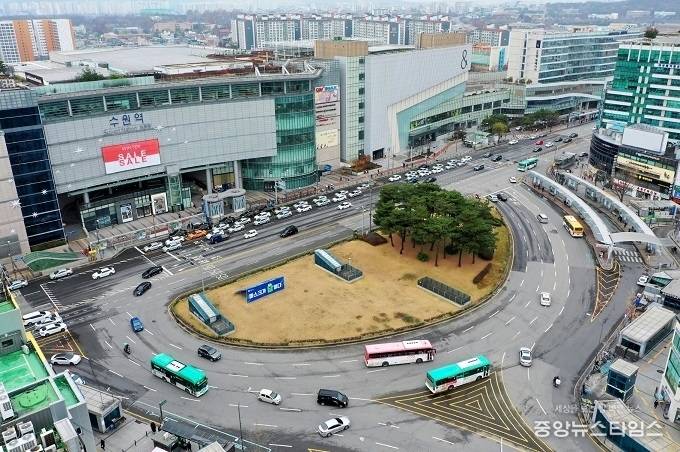 수원역 동측 환승센터 조성 부지의 현재 모습.(사진=수원시)