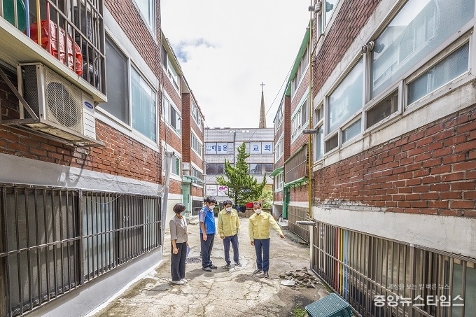 수해현장 방문.(사진=계양구)