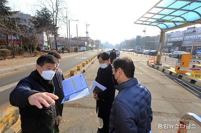 만수천 복원 사업 대상지 현장 점검