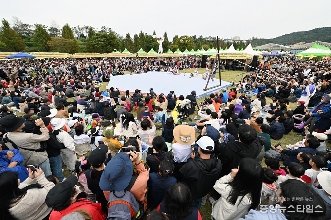안성 바우덕이 축제장 전경. (사진=안성시)