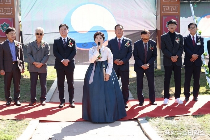 바우덕이 축제 위원장인 김보라 안성시장.(안성시 제공)