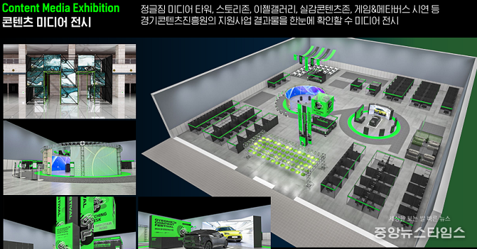 경기콘텐츠페스티벌 콘텐츠 미디어 전시 이미지.(경콘진 제공)