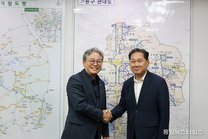 지난 9월 16일 손명수 국회의원과 국토교통부 대도시권광역교통위원회 김용석 위원장 면담.(사진=손명수 의원실)