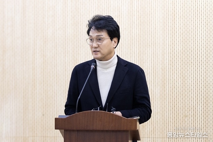 안민석 경기도교육감 예비후보가 발언하고 있다.(사진=안민석 경기도교육감 예비후보 ‘안심캠프’)