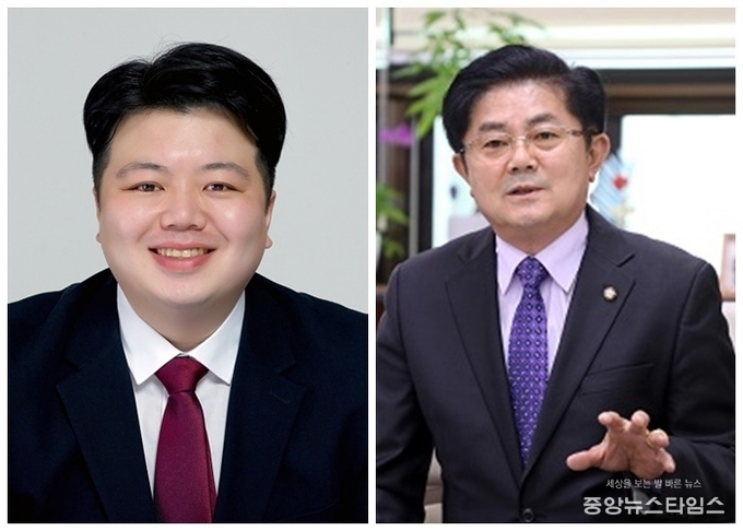 좌측부터 국민의힘 배지환·정영모 수원시의원
