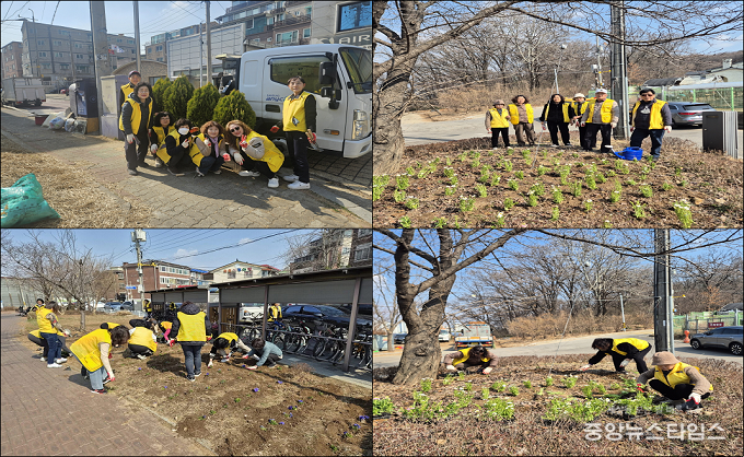인천 남동구 남촌도림동 통장자율회 봄맞이 초화 식재 활동