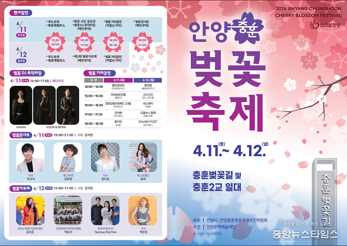 2026 안양벚꽃축제 포스터.(안양시 제공)
