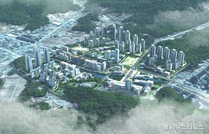 용인 역삼도시개발사업 조감도.(용인시 제공)
