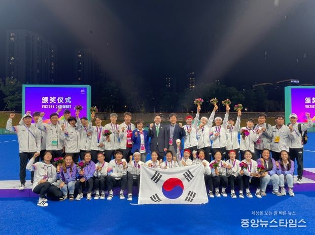 평택시청 하키팀 소속 선수들, 2022 항저우 아시안게임 은메달 획득!