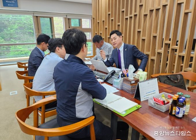 오석규 도의원, 의정부시 택시쉼터 현안사항 논의