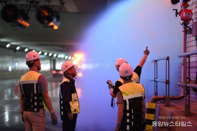 인천시설공단, 지하차도 화재 시 빗물로 불 끈다