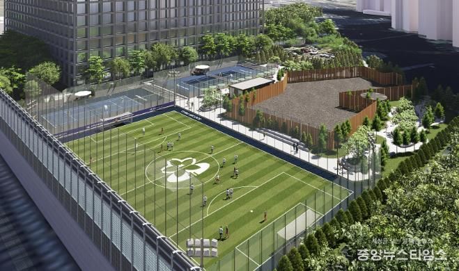 정자동 제설차량기지 체육시설 조감도.(사진=성남시)