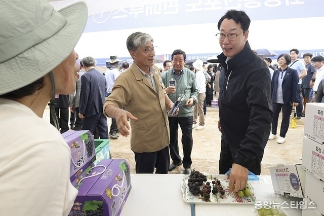 제11회 화성송산포도축제...흐린 날씨에도 시민 발길 이어져