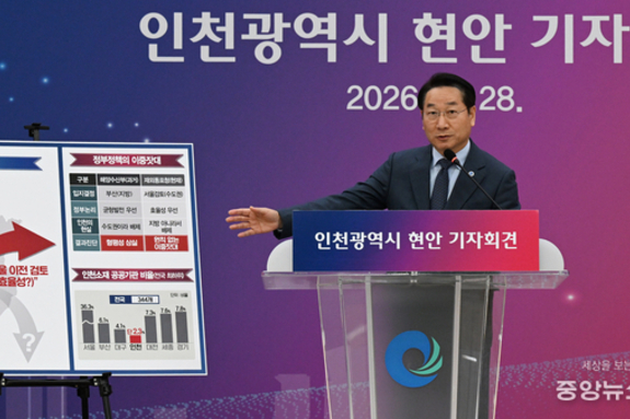 유정복 인천시장, 주요 현안 관련 입장 밝혀