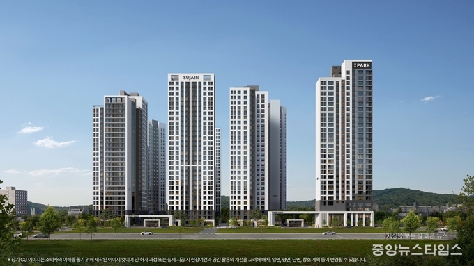 안양역 센트럴 아이파크 수자인 투시도(HDC현대산업개발 제공)