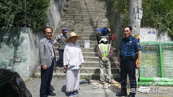 (광명2)광명3동 주민센터, 우기철 대비 재취약시설물 정비.jpg