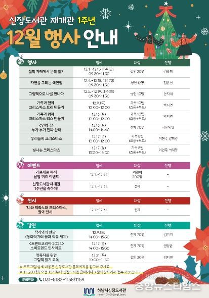 하남시, 신장도서관 재개관 1주년 기념행사 진행