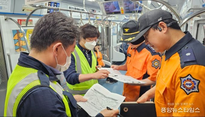 계양소방서, 공사장 안전관리를 위한 계양역 공사현장 현장방문