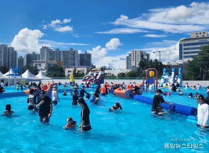 파주시, 운정 야외 물놀이장 3곳 24일간 2만 3천여 명 이용
