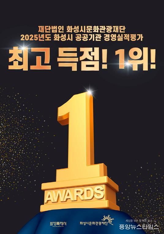 화성시문화관광재단, 2025년도 화성시 공공기관 경영실적평가 1위 달성