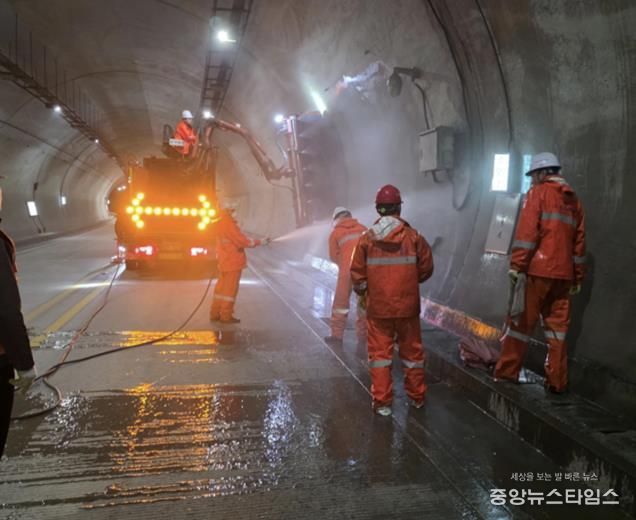 광주시, 추석맞이 터널 7개소 벽면 청소 실시