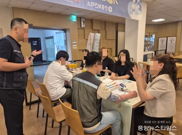 평택시 포승건강생활지원센터, ㈜ 삼기와 함께하는 '찾아가는 직장인 건강 나눔 캠페인' 실시