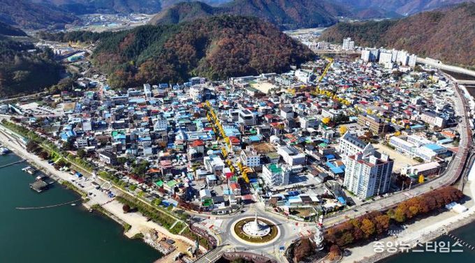 화천읍 (드론 전경)