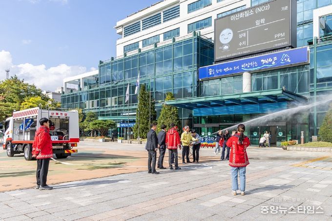 계양구, 산불예방 총력... 고성능 산불진화차 도입