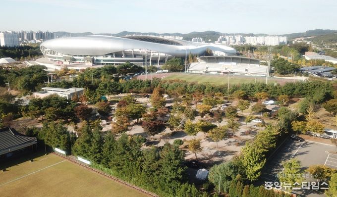 향남오토캠핑장 항공사진.(화성시 제공)