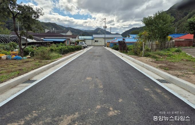 평창군, 지구단위계획 도로 창리지구 소로 3-18호 개설 공사 완료