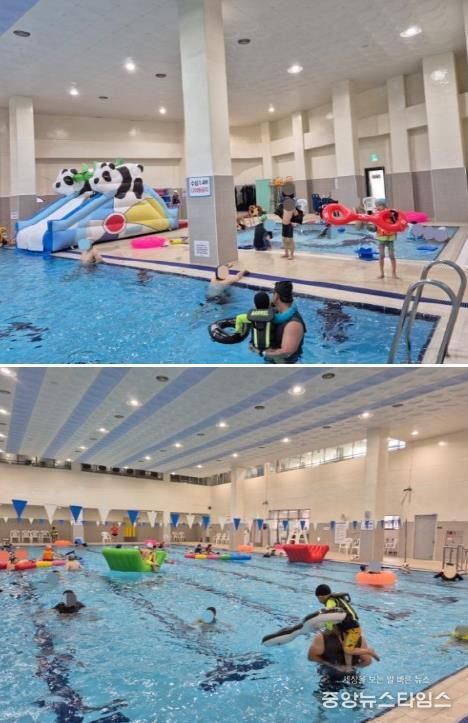 시민의 여가와 웃음이 함께하는 주말! 파주시, 다목적체육관 ‘가족 물놀이장’ 운영