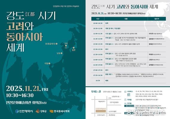 제27회 인천역사 학술회의 개최