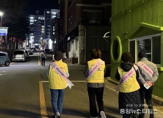 속초시, 여성안심구역 중심 민관 합동 야간순찰 실시