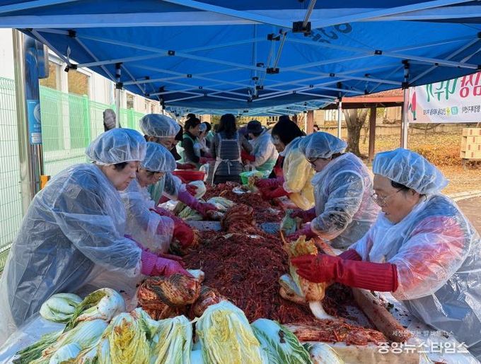 사랑 한 포기 정성 한가득, 안성시 안성3동 새마을회 김장 나눔 펼쳐..