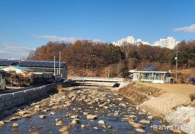 일야미소하천 전경