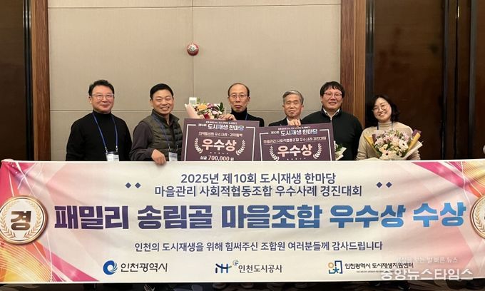 동구 패밀리송림골마을관리사회적협동조합, 도시재생한마당 2개 부문 ‘우수상’ 수상