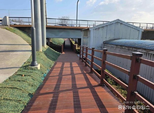 전천 제방길 연결