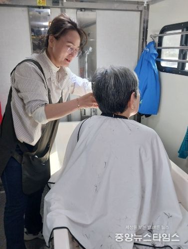 비전1동 지역사회보장협의체, 목욕과 이미용 봉사 진행