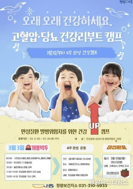 시흥시 정왕보건지소, 고혈압·당뇨 건강리부트 캠프 운영