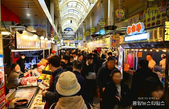 속초관광수산시장 전경(26년 2월 15일)