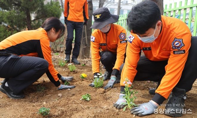 계양소방서, 봄맞이 청사 환경정비 실시