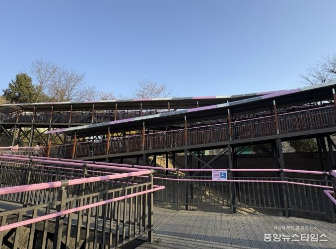 원미산 진달래동산 ‘무장애 데크로드’ 조성 모습