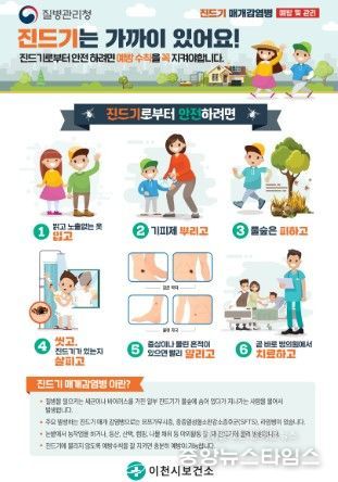 이천시, 봄나들이 전 진드기 감염병 예방수칙 필수 확인